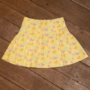 Gymboree Yellow Flowered Skort size 12 NWOT